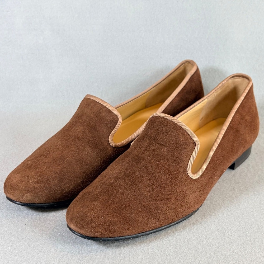 Cole Haan Brown Suede Slip-On Loafers